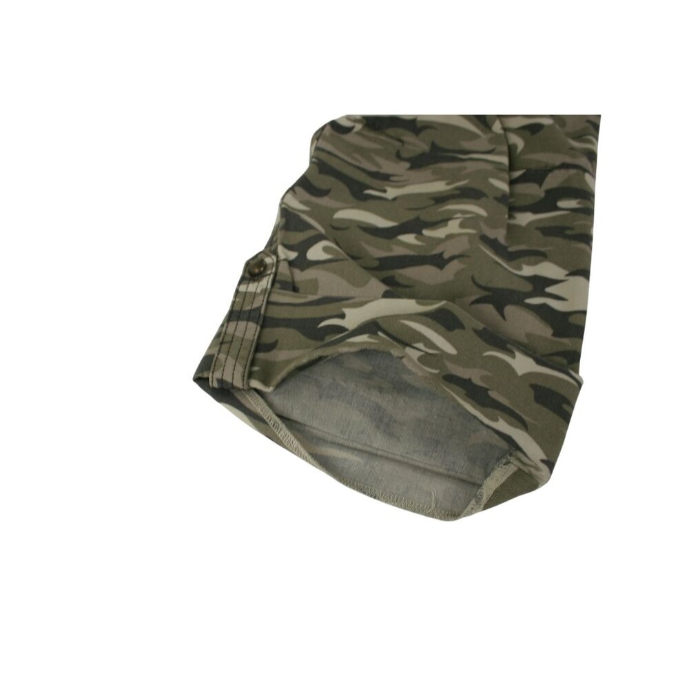 Harley-Davidson Camouflage Cargo Pants Women's Size 8 Cotton Blend Army Green - Picture 12 of 12